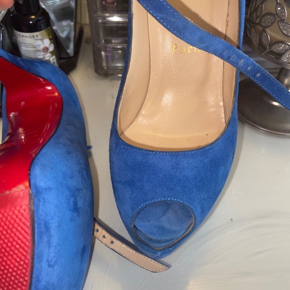 Christian Louboutin 37 Lady Highness Blue Sapphire - Picture 11 of 16